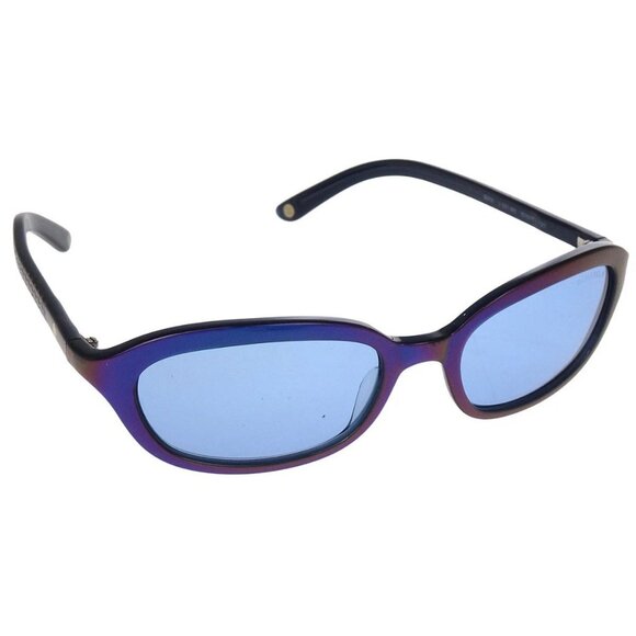Chanel Sunglasses Eyewear Metallic Blue Small Good - Picture 1 of 12